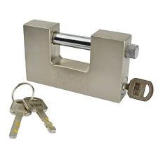 straight shackle padlock for roller-shutter doors