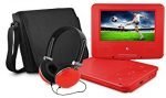 Ematic personal video player 7-Inch swivel screen, headphones and carrying bag