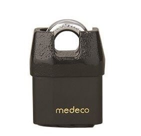Medeco M3 Shrouded Boron Padlock, best lock for storage unit