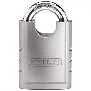 Stanley Hardware S828-160 CD8820 Shrouded Hardened Steel Storage Lock, best type of lock for storage unit