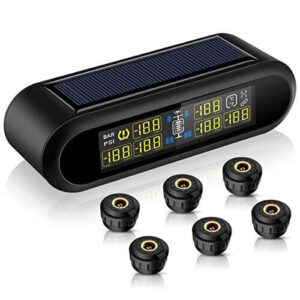 Blueskysea Solar Wireless TPMS for RV, Car, Trailer, Pickup Truck, Real-time Alarm, Pressure, Temperature, best solar tpms