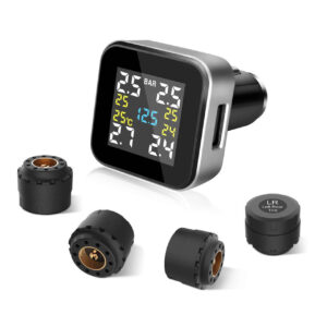 Tymate Tire Pressure Monitoring System, 6 Alarm Modes, CLA Charging Method, Simple Installation and Setup. One of the best tpms for recreational vehicles