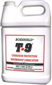 BOESHIELD T-9 Best Rust and Corrosion Protection, Inhibitor and Waterproof Lubrication, 1 Gallon Jug. best undercoating for cars