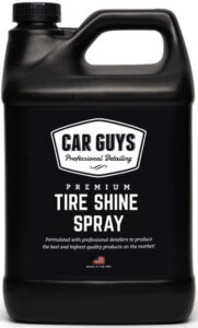 CarGuys Tire Shine Spray - Best Tire Dressing Car Care Kit for Car Tires After a Car Wash - Car Detailing Kit for Wheels and Tires with Included Tire Shine Applicator- best tire shine spray