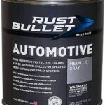RUST BULLET Automotive - Rust Preventive Protective Coating, Best Rust Inhibitor Paint, Best UV Resistant Undercoating - No Topcoat Needed (Quart, Metallic Gray). best undercoating for truck, best undercoating for cars