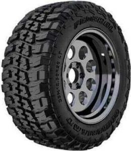 A muddy terrain tire for light trucks made by Federal Couragia, one of the best mud terrain tire, best mud tire for daily driving