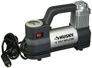 Husky 12 Volt electric tire pumps for autos, best portable air compressor for off road, best air portable pumps for car tires