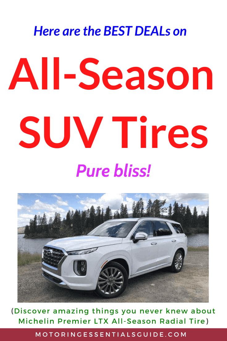 A curated list of the best tires for suv all seasons, best all season suv tires, best tires for suv. A set of the best all season tires for SUV on a Ford 2020 Hyundai Palisade